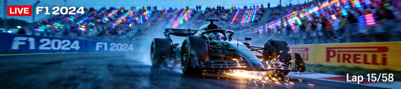 F1赛车比赛直播 - 赛车飞驰镜头